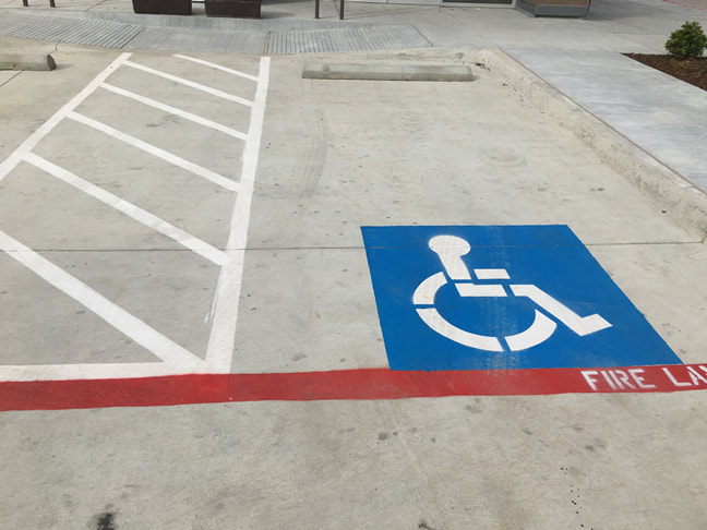 Handicap Stall Striping Atlanta
