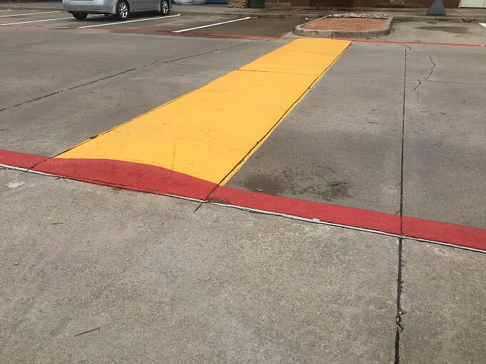 Speed bumps in your parking lot Peachtree City, GA